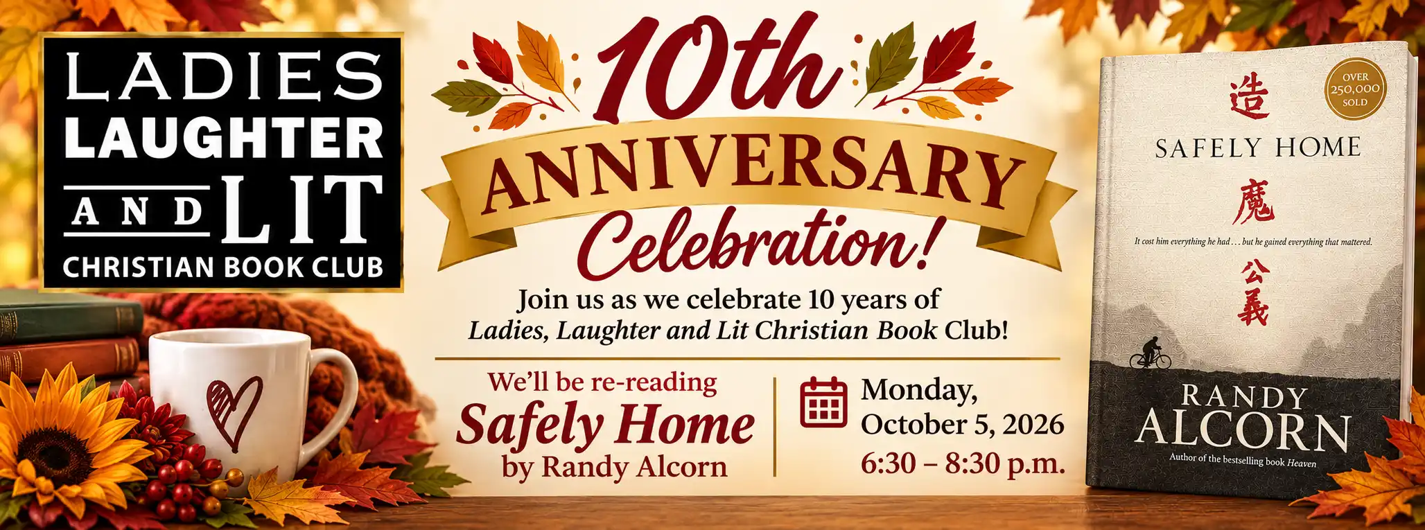 10th Anniversary of the Ladies, Laughter and Lit Christian Book Club